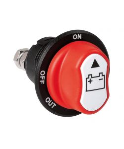 Lampa Interruttore Stacca Batteria 100A 12V 3 Posizioni Rosso