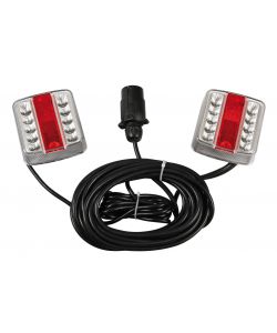 Pronto-Fari, Kit Di Segnalazione Led Posteriore Magnetico Preassemblato, 12V