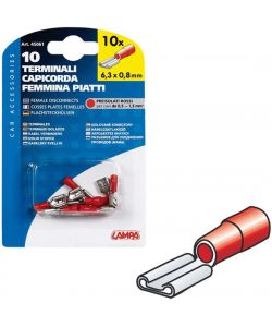 Lampa Capicorda Femmina Piatti Rosso - 10 Terminali per Connettori