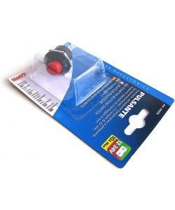 Lampa Interruttore a Pressione 10A 12/24V Rosso Comando Tattile