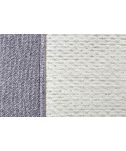 Schienale in carta tessile e lino grigio chiaro