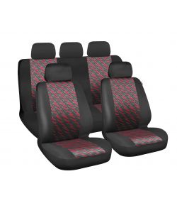 Free, Set Fodere Coordinate - Nero/Rosso