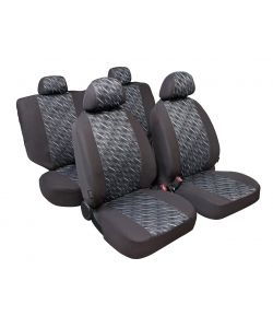 Graffio Basic-Fit, Set Fodere Coordinate In Jacquard, Universali - Antracite