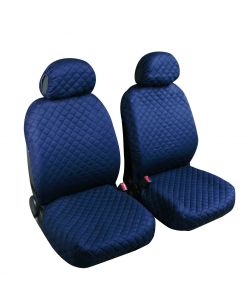 Biba, Coppia Coprisedili Anteriori In Cotone, Universali - Blu Scuro