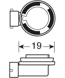 Lampa Lampada Alogena Auto 12V H11 55W Blu-Xe Luce Ultra-Bianca - 2pz