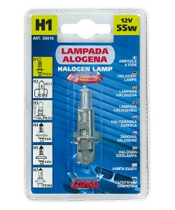 Lampada alogena H1 12V 55w P14,5s