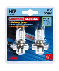 Lampada alogena H7 55w 2 pezzi