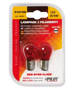 Lampada 2 filamenti P21/5W 2 pezzi