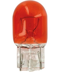 Lampa Lampada Alogena Ambra Zoccolo Vetro 12V 21W Attacco W3x16d - 2pz