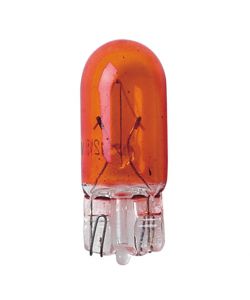 Lampada con zoccolo vetro wy5w 5w w2,1x9,5d 2 pz d/blister arancio
