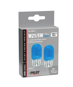 Lampa Lampada Alogena 12V Zoccolo Vetro Blu-Xe 21-5W - 2 Pezzi