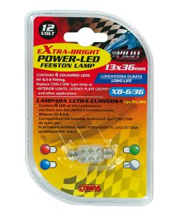 Lampada siluro 6 led 1 pezzo