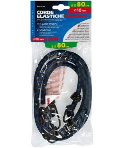 Lampa Coppia Corda Elastica Standard con Ganci 10 mm x 80 cm