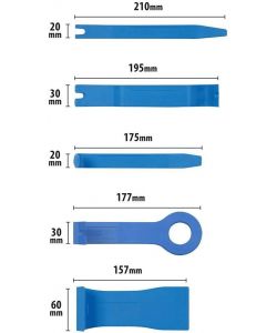 Set 5 Utensili Professionali per Smontaggio Veicolo - Ergonomici e Leggeri
