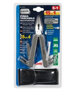 Pinza tascabile 15 in 1 survival multifunzione