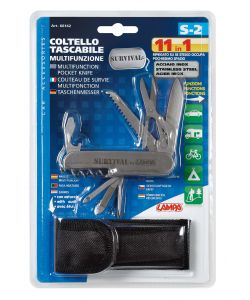 Coltello tascabile 11 in 1 survival multifunzione