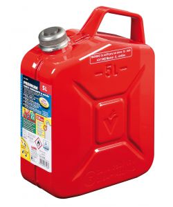 Premium, Tanica Carburante In Metallo - 5 L - Rosso