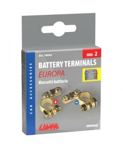 Lampa Morsetti per Cavi Batteria Modello Europa Giallo 1 Coppia