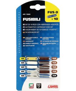 Lampa Kit fusibili ceramica 24V 5A multicolore per veicoli standard