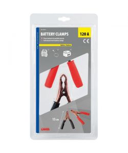 Lampa Coppia Pinze Batteria 15 cm Rosse e Nere 120A in Metallo Zincato