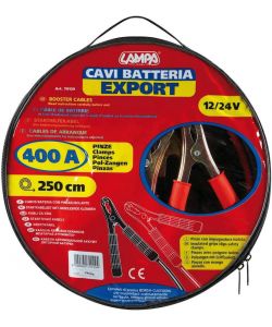 Lampa Cavi Batteria Export 400A 12/24V 250cm Rosso Nero per Auto