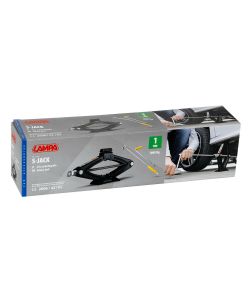 Lampa Cric Pantografo 1000 kg Nero - Raggio di Alzata 90-335 mm