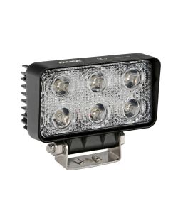 Lampa Faro Ausiliario 6 LED Nero 18W 6000K per Fuoristrada e Camion