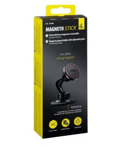 Lampa Porta Cellulare Magnetico Magneto Stick Nero Universale 6 Magneti