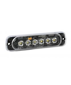 Luce Di Segnalazione Multifunzione A 6 Led, 12/24V - Arancio