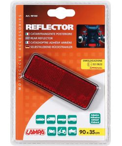 Lampa Catarifrangente Posteriore Rosso Universale 19x13 cm