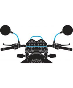Lampa Attacco OptiMirror per Smartphone - Fissaggio diam. 9-14 mm