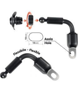 Lampa Fissaggio a Braccio Opti Arm per Smartphone Orientabile 10x14 mm