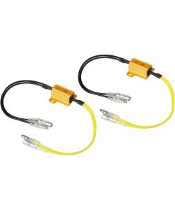 Lampa Resistenze Pre-Cablate 12V 6Ohm 25W con Connettori Rapidi - 2 Pz