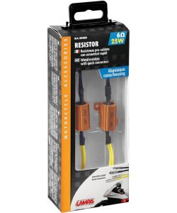 Lampa Resistenze Pre-Cablate 12V 6Ohm 25W con Connettori Rapidi - 2 Pz