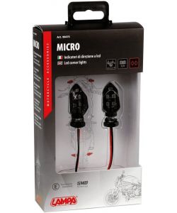 Lampa Indicatori Direzione LED 12V Arancio Micro per Moto Waterproof