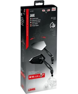 Lampa coppia specchi retrovisori moto Jax omologati snodo regolabile