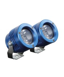 O-Lux, Coppia Fari Ausiliari A Led, 12V - Blu