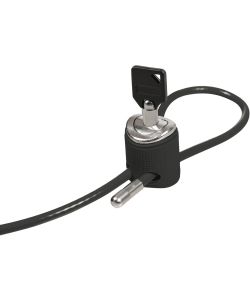 Lampa Lucchetto a Cavo Antifurto 90 cm Nero in Acciaio Alloy