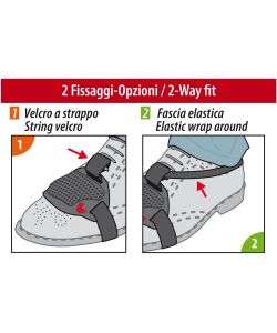 Lampa Salva Scarpa Nero - Protezione Calzature Universale con Velcro