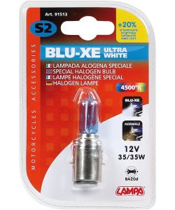 Lampa Lampada Moto Alogena Blu-XE 35W 12V BA20D - Luce Ultra Bianca