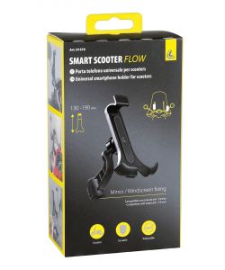 Lampa Porta Telefono Universale Scooter Smart Scooter Flow Nero 120mm
