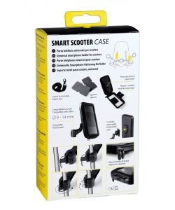 Lampa Porta Cellulare Universale Scooter Smart Scooter Case Nero