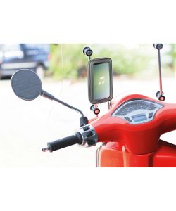 Lampa Porta Cellulare Universale Scooter Smart Scooter Case Nero