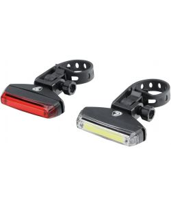 Lampa Set Fanale Anteriore Posteriore LED Rosso e Bianco 20+10 Lumen