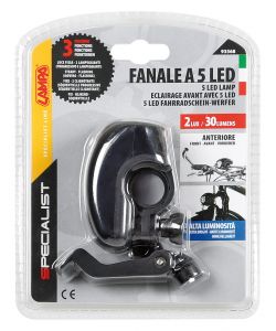 Fanale anteriore a 5 led con doppio attacco