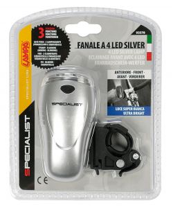 Fanale anteriore 4 led silver