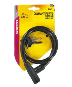 Cavo antifurto in acciaio  12 mm - 65 cm