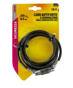 Cavo Antifurto 160 cm  6 mm