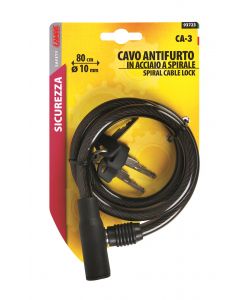 Cavo antifurto in acciaio  10 mm - 80 cm