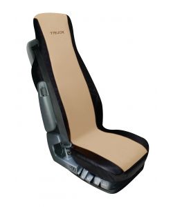 Elisa-2, Coprisedile In Poliestere E Skeentex Per Camion - Beige/Nero